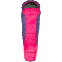 Trespass Bunka 3-Jahreszeiten-Schlafsack mit Hohlfaserfüllung, 170 x 65 x 45 cm, violett, 170 cm x 65 cm x 45 cm