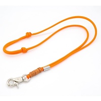 KENSONS for dogs PFEIFENBAND | Orange | verstellbar | Umhängeband mit kleinem Karabiner für Hundepfeife oder Schlüssel | Schlüsselband | Keychain | handgefertigt