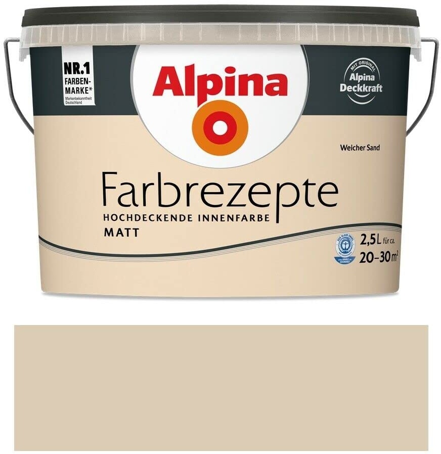 Alpina Farbrezepte Weicher Sand matt 2,5 Liter