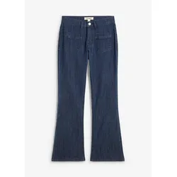 bonprix Komfortable Bootcut-Jeans, blau, 146, mit Baumwolle