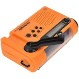 Hanrongda Outdoor-notfallradio, Tragbares Am/fm/sw-radio, Solarbetrieben, Mit Handkurbel Und Led-taschenlampe