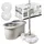 Tower Spin Mop Classic mit Edelstahl-Auswringer und klappbarem Griff Weiß