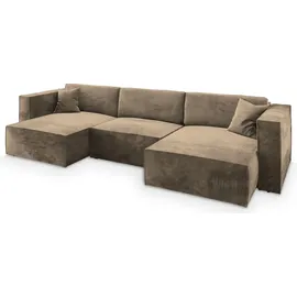 masseno Ecksofa SARMO M Polyester 3-Sitzer Beige