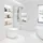 Home Deluxe Duschabtrennung Transparent, Glas, Metall, 80x200x1 cm, Badezimmer, Baden - Duschen, Duschtasse