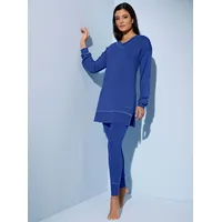 Hausanzug FEEL GOOD Gr. 48/50, blau (royalblau) Damen Homewear-Sets