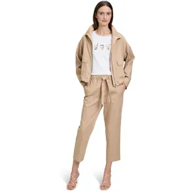 Betty & Co Damen Casual-Shirt mit Strass L, White/Mint - L