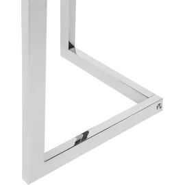 Beliani Couchtisch Fresno Glas Silber
