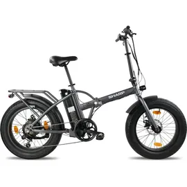 Sharp E-Fatbike 20 Zoll RH 0 cm grau