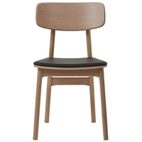 Esstisch Stühle in Eiche Bianco massiv Skandi Design (2er Set)