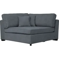 Sofa "Skara XXL", blau (graublau), B:130cm H:86cm T:130cm, 100% Polyester, GUIDO MARIA KRETSCHMER HOME & LIVING, Sofas, Sofa-Element, Eckelement zur individuellen Polstergarnitur-Gestaltung