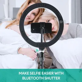 Aukey Ringlicht 10-Zoll-Dimmbar weiß