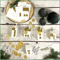 Oblique Unique Adventskalender Set Häuschen Schachteln Boxen für Weihnachten