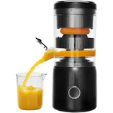 MAISON HUIS Orangenpresse Zitruspresse Zitronenpresse Elektrisch Saftpresse Juicer Entsafter für Orange, Zitronen, Zitrusfrüchte, USB-Ladefunktion, Schwarz
