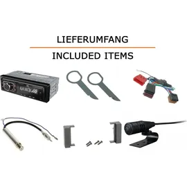 JUST SOUND best choice for caraudio Autoradio Einbaupaket JBL Celebrity 150 für Audi A6 C5 Gamma Bose Bluetooth USB