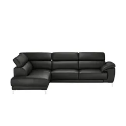 Max Schelling Ecksofa  Vita ¦ schwarz ¦ Maße (cm): B: 209 H: 79 T: 293