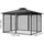 Vevor Moskitonetz für Pavillon 4 Stück 3,05 x 3,96 x 2,07 m Schwarz