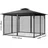Vevor Moskitonetz für Pavillon 4 Stück 3,05 x 3,96 x 2,07 m Schwarz