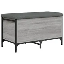 vidaXL Sitzbank, mit Stauraum Grau Sonoma 82x42x45 cm Holzwerkstoff