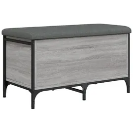 vidaXL Sitzbank, mit Stauraum Grau Sonoma 82x42x45 cm Holzwerkstoff