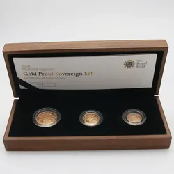 Goldmünzen Gold Proof Sovereign 2008 Set ? 3-teilig (Großbritannien)