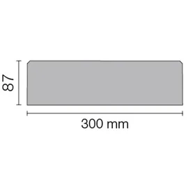 Schlüter Systems Schlüter Sns1d6eb N S1 Ablage Curve 87x300mm Edelstahl Gebürstet