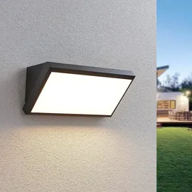 LINDBY Außenwandleuchte Kunststoff 13,8 cm 1 x 18 W LED schwarz
