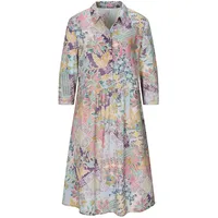 GOLDNER Sommerkleid Midikleid Patch-Muster Grün 54