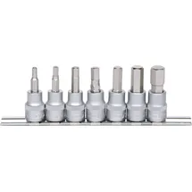 KS Tools 3/8" Bit-Stecknuss-Satz Innensechskant, 7-tlg.