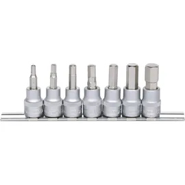KS Tools 3/8" Bit-Stecknuss-Satz Innensechskant, 7-tlg.