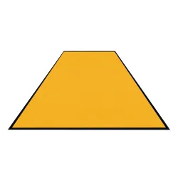 Schmutzfangmatte Colorstar, gelb, waschbar, glatter Rücken 7460115300150-C12 , Maße (B x T): 115 x 300 cm
