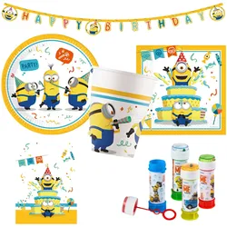 Partystrolche Partyset Minions 49 tlg., gelb