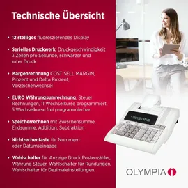 Olympia CPD 3212S Druckender Tischrechner