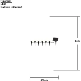 Star Trading LED Lichterkette Solar 5 m Weiß