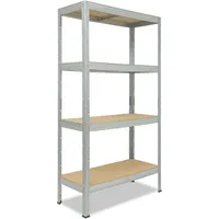 Shelfplaza PRO 180x80x60 cm in verzinkt mit 4 Böden