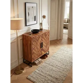 KADIMA DESIGN Schuhschrank 100 x 105 x 40 cm braun / braun