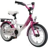 BIKESTAR Kinderfahrrad für Jungen ab 4 Jahre | 14 Zoll Kinderrad Classic | Fahrrad für Kinder Pink Weiß | Risikofrei Testen