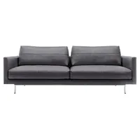 4-Sitzer CREATION BY ROLF BENZ "CR.414, Designsofa, Loungesofa" Sofas Gr. B/H/T: 240cm x 91cm x 106cm, Chenille COCO, schwarz (anthr-swgr) Wahlweise aus Leder oder Chenille