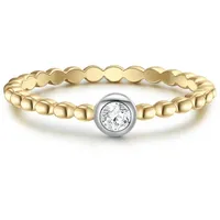 Glanzstücke München Ring Sterling Silber Zirkonia in gelbgold | Gr.: 50