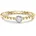 Ring Sterling Silber Zirkonia in gelbgold Gr 50