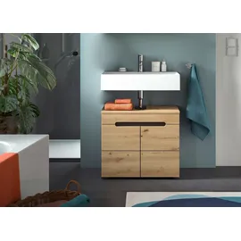 WELLTIME Waschbeckenunterschrank REHAT 2 Türen 63 x 55 cm Grau