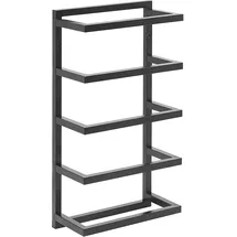 Beliani Handtuchhalter schwarz