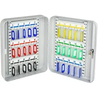 HMF 13030-07 Schlüsselkasten abschließbar, Schlüsselschrank groß | 30 Haken,