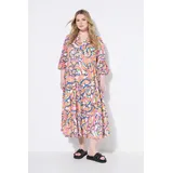 Studio Untold Maxikleid Bananen-Print/Weiß 42/44