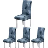 Stuhlhussen (sommerblattblau, 4er-set), Moderne, Elastische Und Strapazierfähige Stretch-stuhlhussen Für Hochzeiten, Hotels Und Restaurants