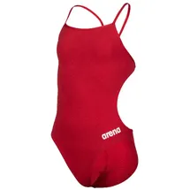 Arena Team Swimsuit Challenge Badeanzug Rot/Weiß 140