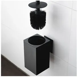 elmowo WC-Bürste Edelstahl Schwarz 2er Set