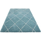 Leonique Hochflor-Teppich »Belle«, rechteckig, 35 mm, Rauten Design, weiche Haptik, ideale Teppiche für Wohnzimmer, Schlafzimmer, Esszimmer, Arbeitszimmer