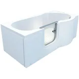 AcquaVapore Seniorenwanne mit Tür S12-L Badewanne 170x85cm ohne Armatur