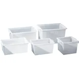 Graf Kunststoffbehälter eck.65l PE natur L650xB440xH330mm konische Form GRAF