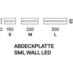 Abdeckplatte SML Wall LED